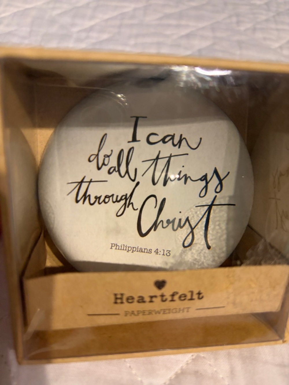 NWT Paperweight Philippians 4:13 I can do all things thru Christ